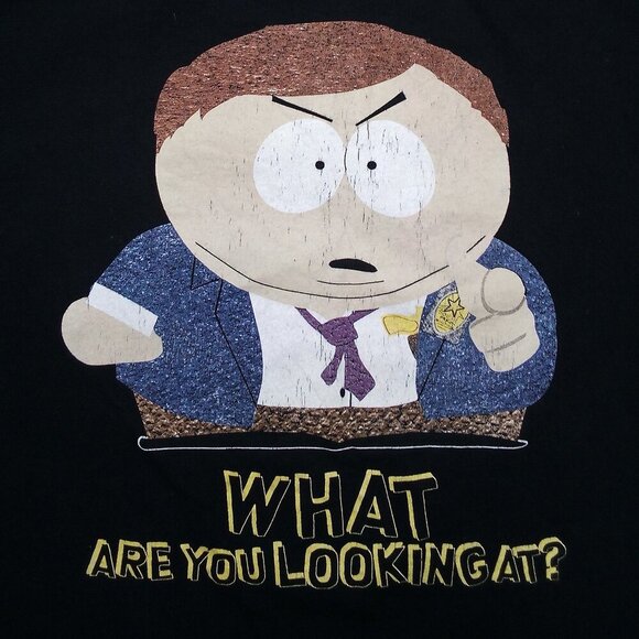 Vintage South Park Cartman What Are You Looking At? T-Shirt - Picture 1 of 6